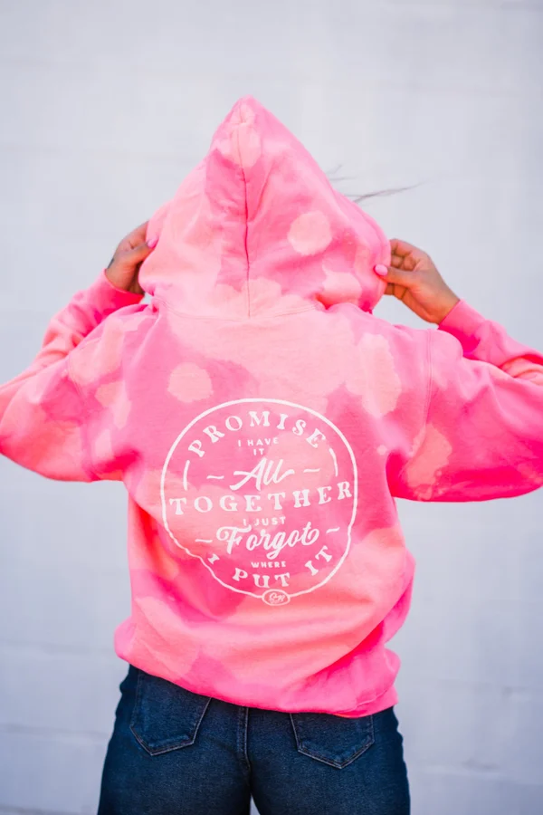 Have It All Together sudadera con capucha rosa con cremallera