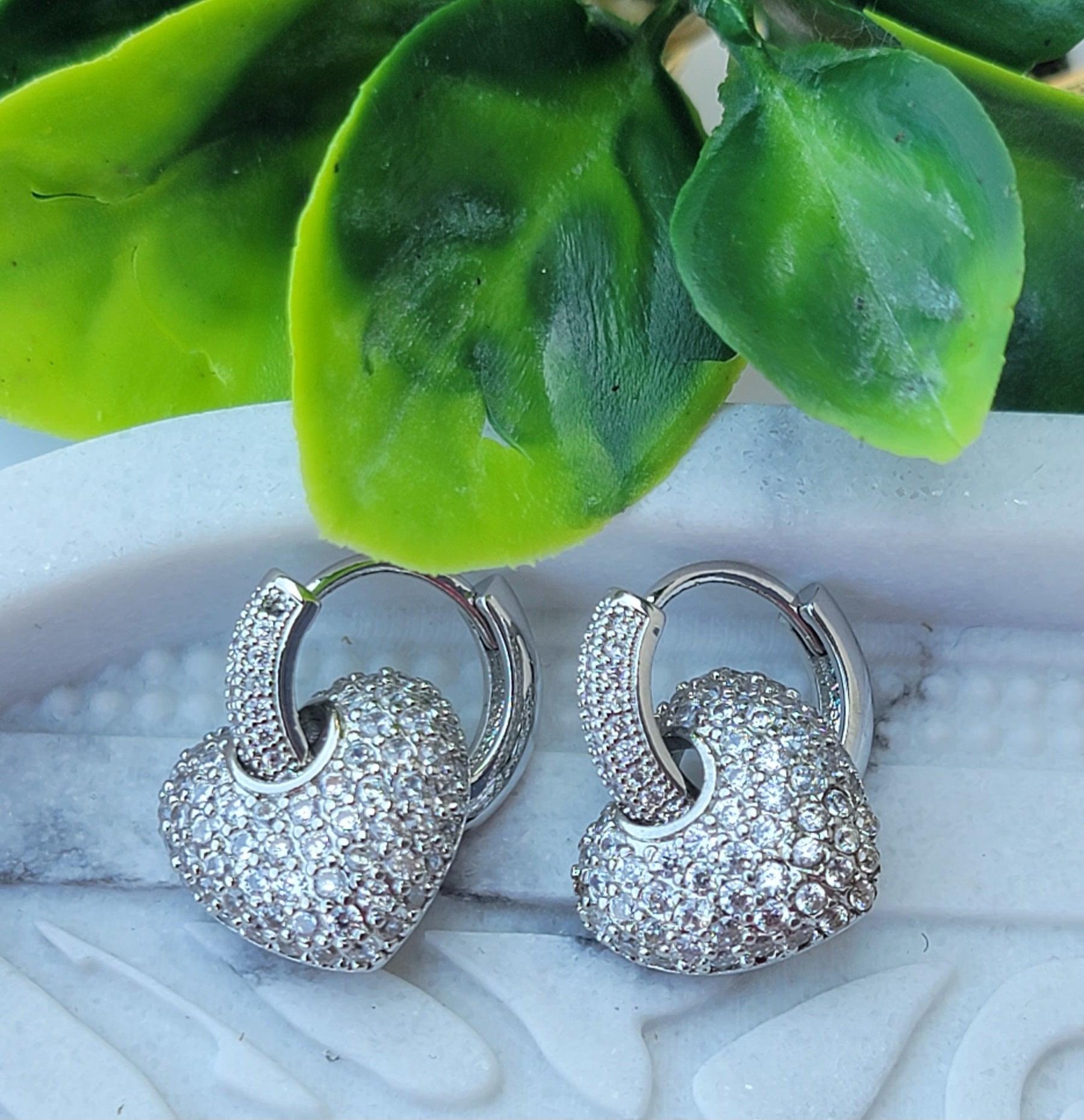 Diamond Heart Earrings| Multiple Options