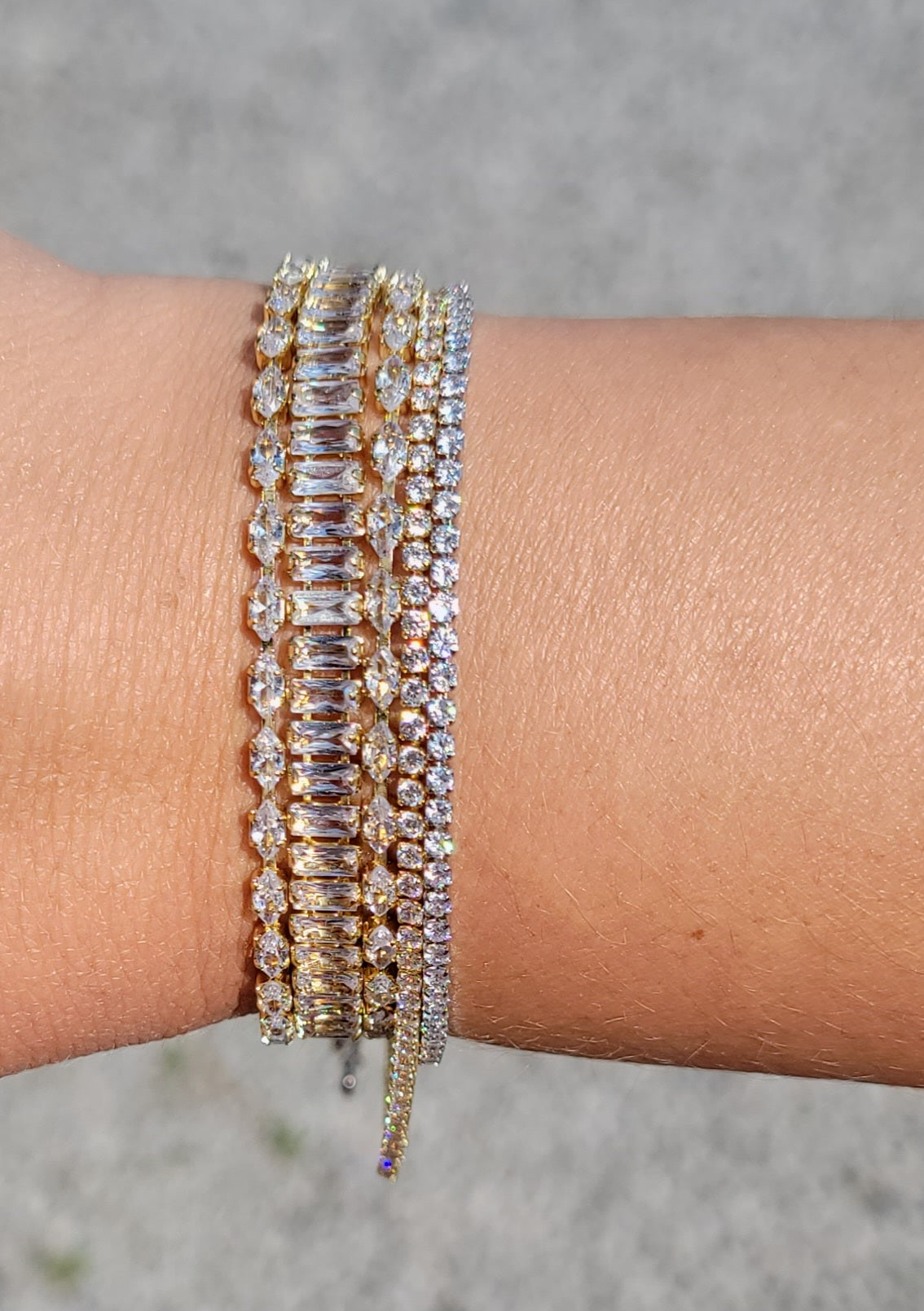 Diamond Tennis Bracelet| Multiple Colors