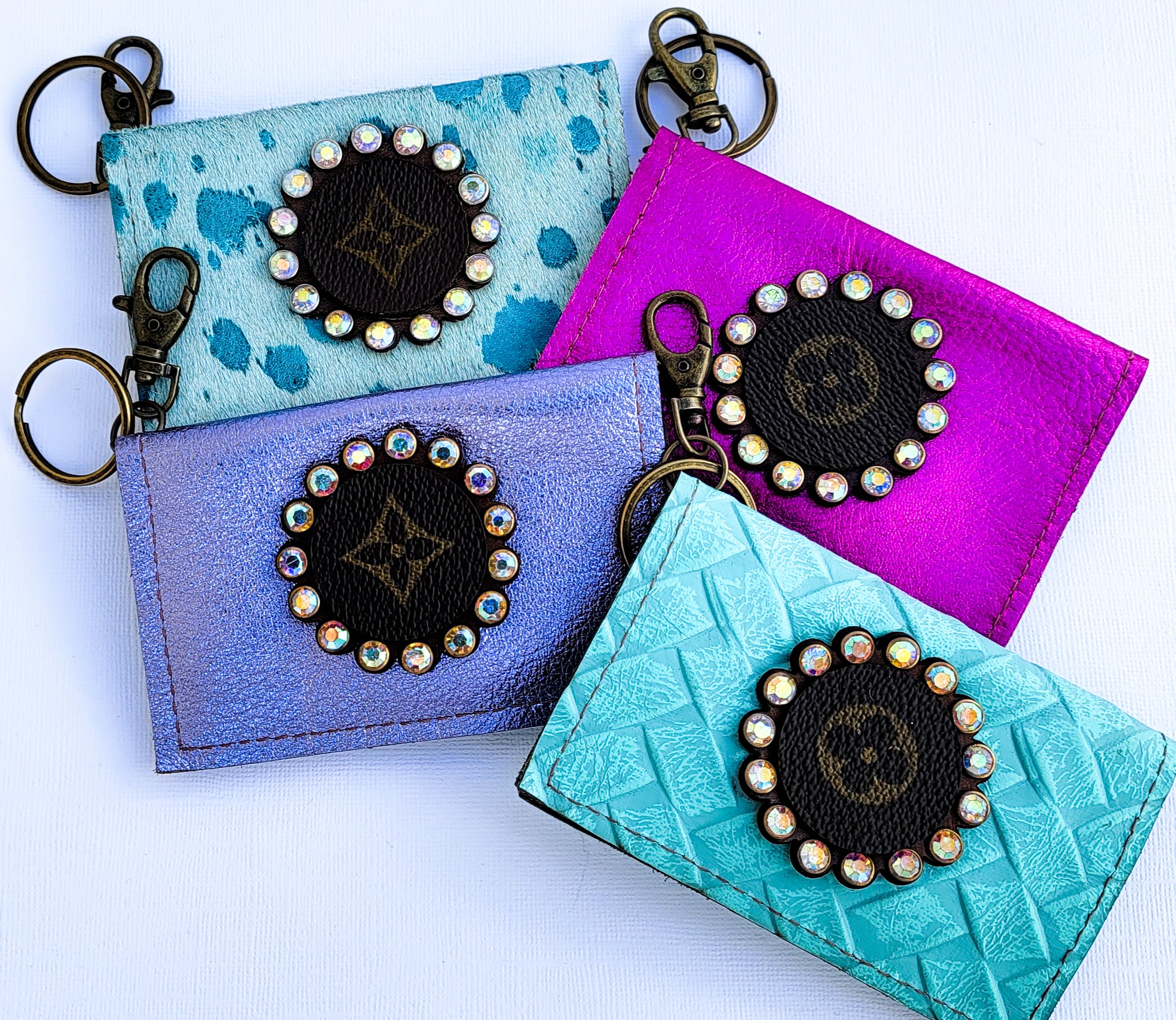 Fiesta Becca Upcycled Keychain Wallets | Multiple Colors!