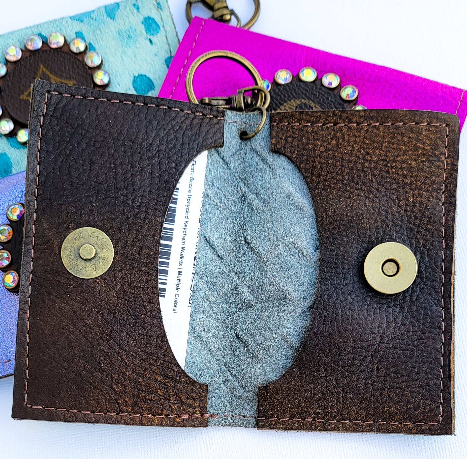 Fiesta Becca Upcycled Keychain Wallets | Multiple Colors!