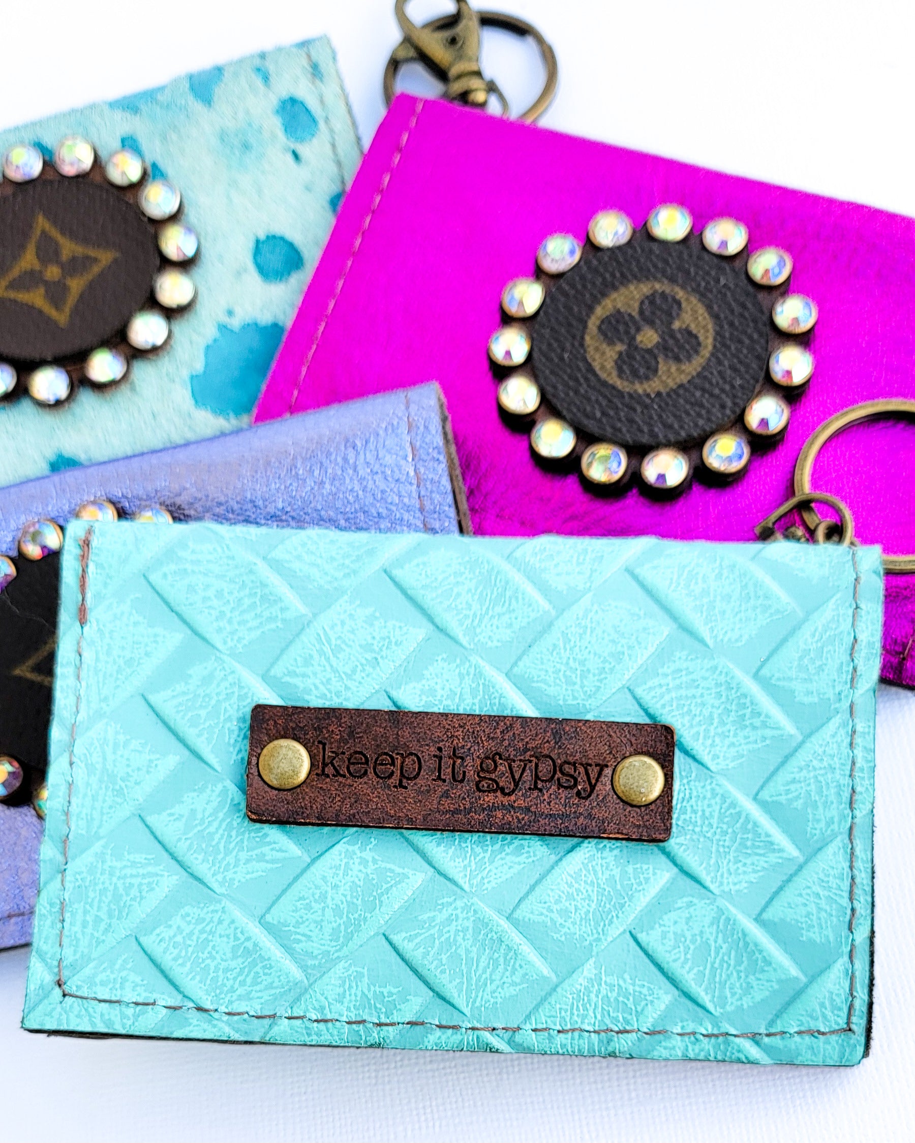 Fiesta Becca Upcycled Keychain Wallets | Multiple Colors!