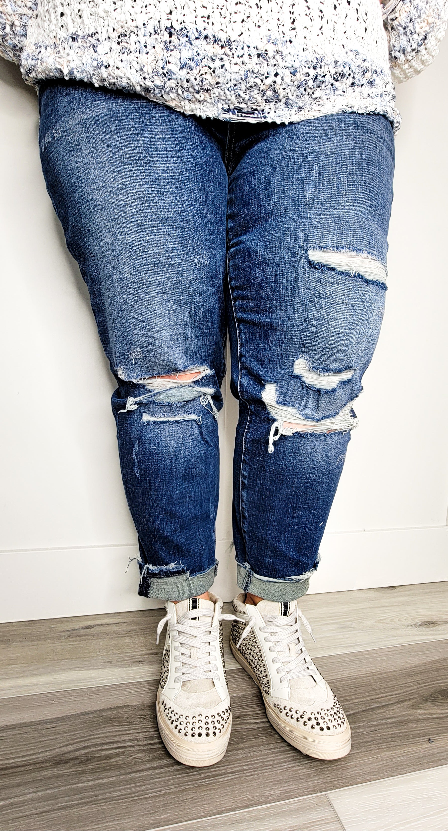 High Rise Ankle Skinny Jeans