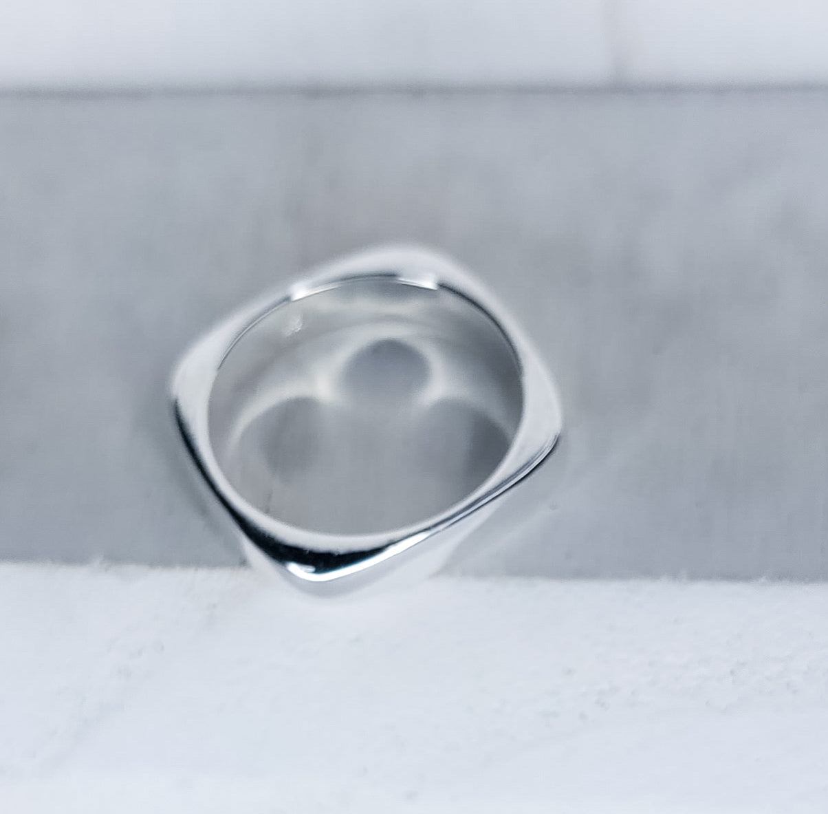 Silver Square Ring