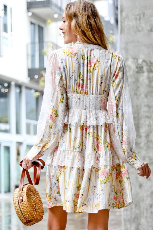 Mazik Lace Floral Dress