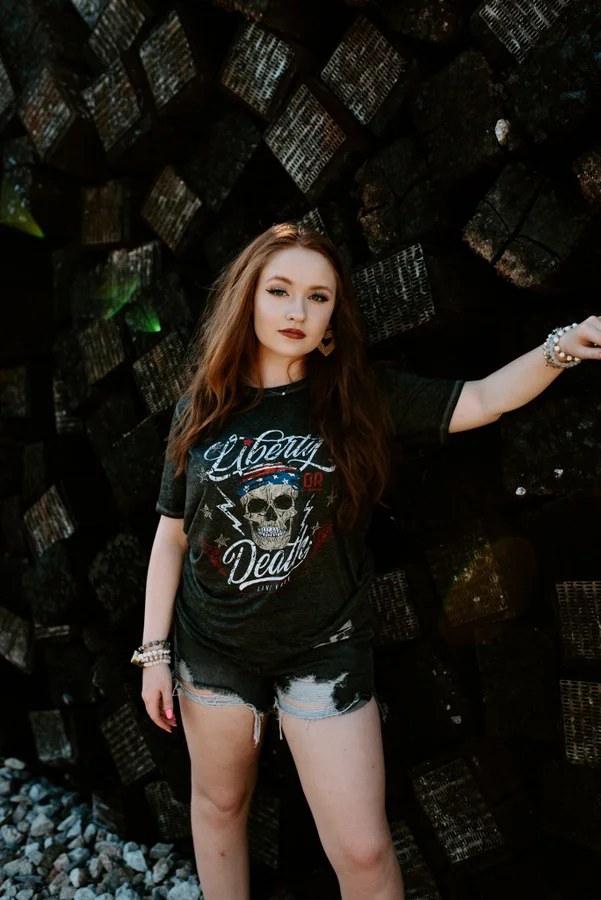 Liberty or Death Acid Wash Tee