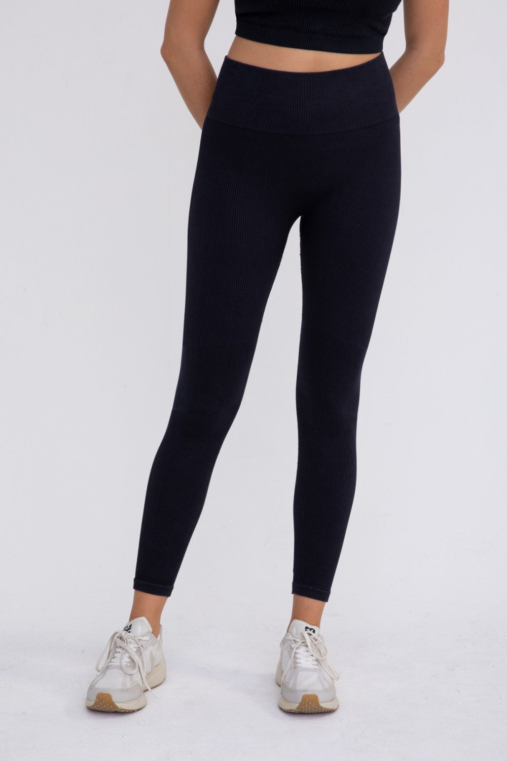 Ribbed High-Waisted Leggings