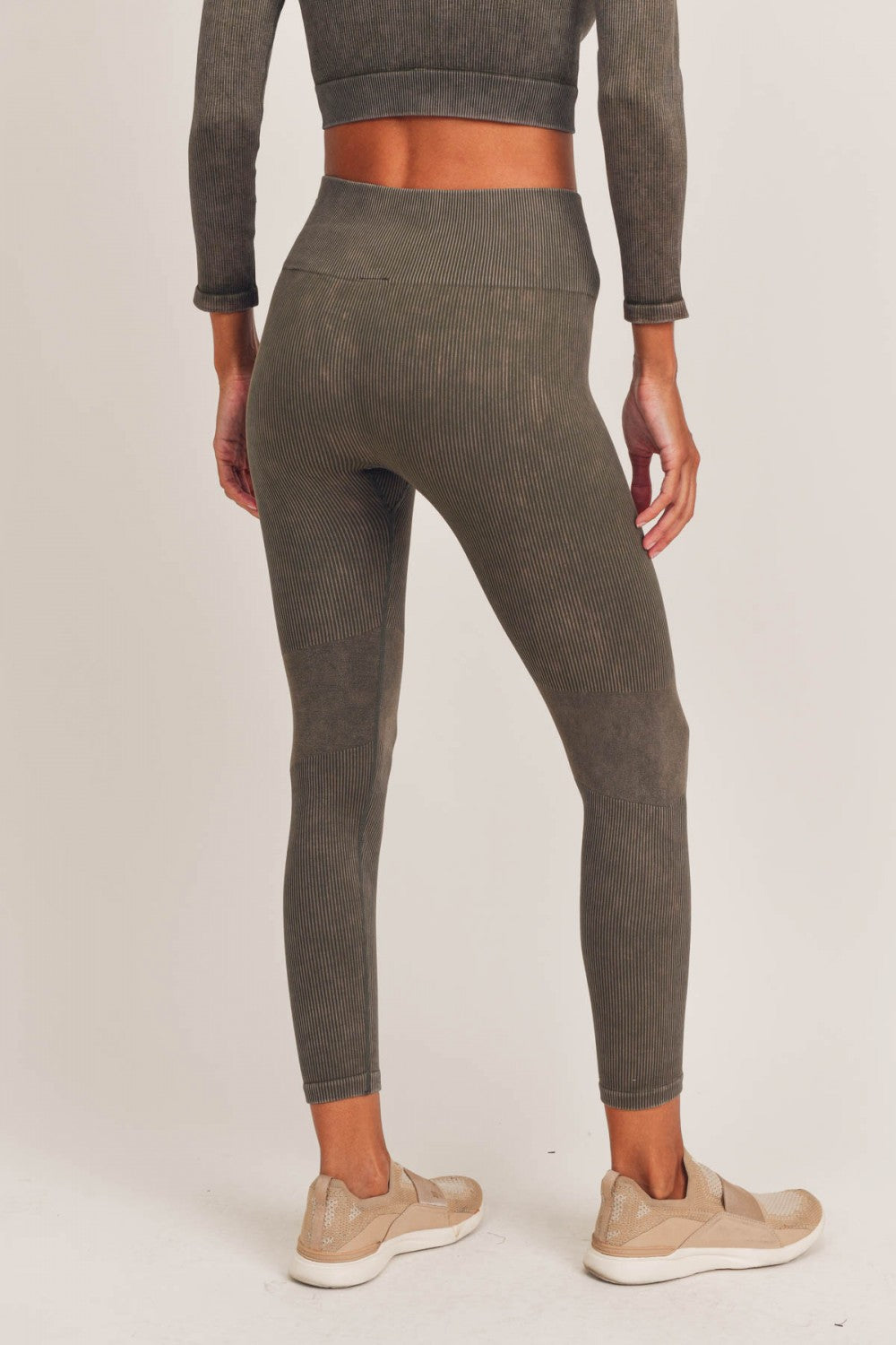 Ribbed High-Waisted Leggings