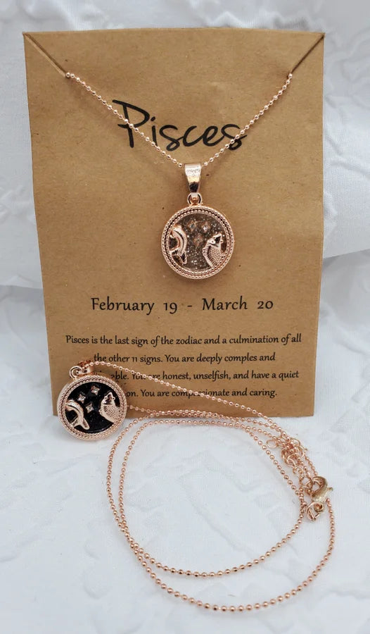 Zodiac Pendant Necklace