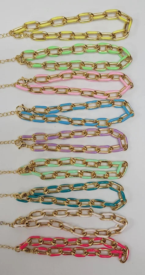 Enamel Hailey Bracelet- Multiple Colors!