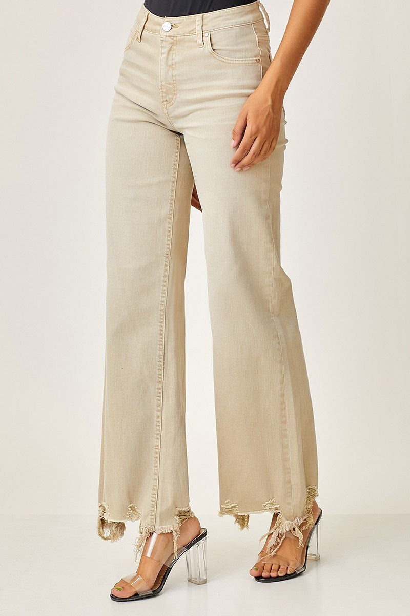 HI-RISE FLARE JEANS