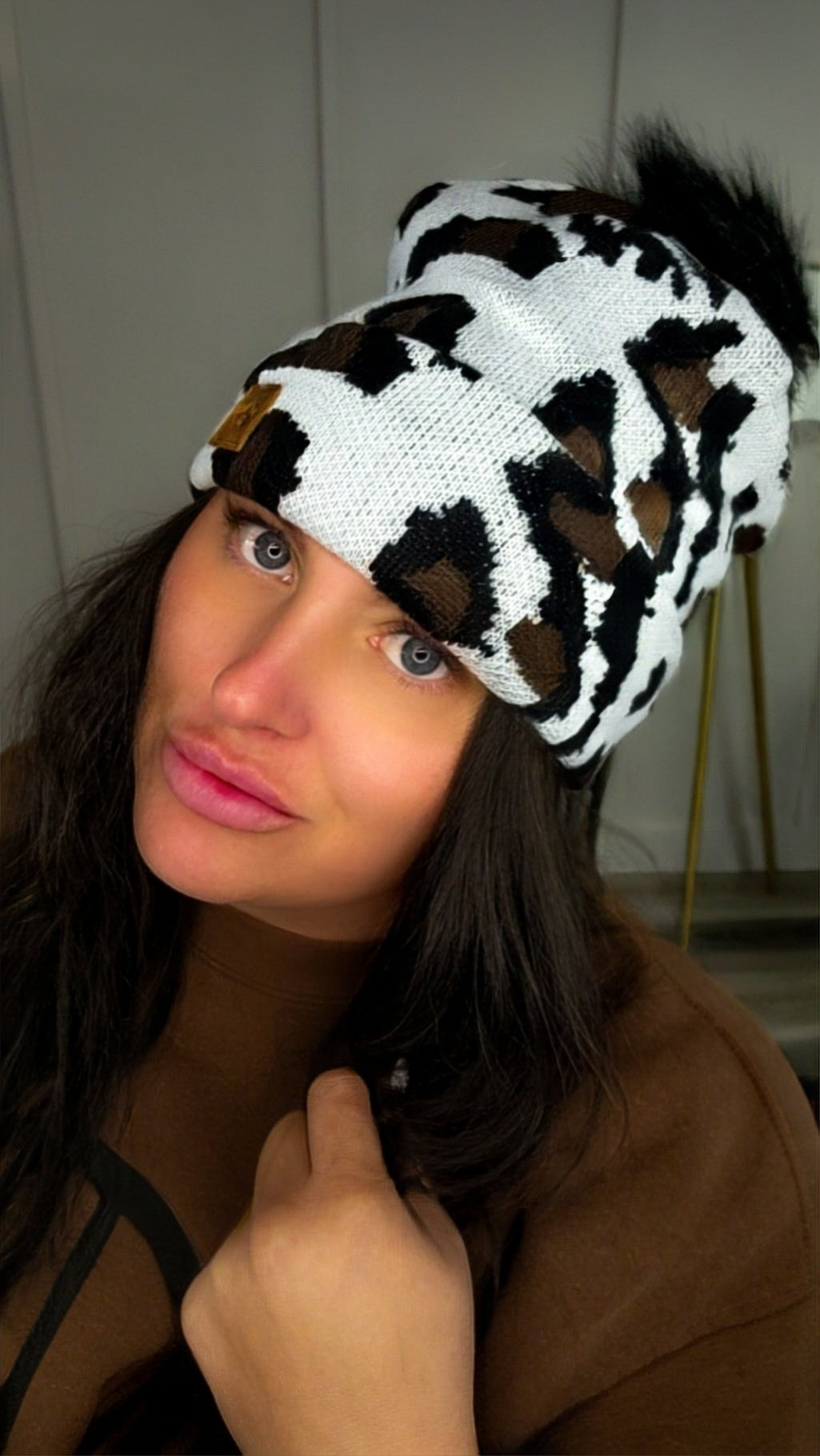 White Leopard Hat